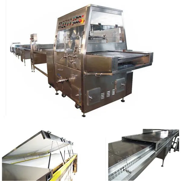 Enrobing machines are intended for use in enterprises for coating confectionery products with glaze
