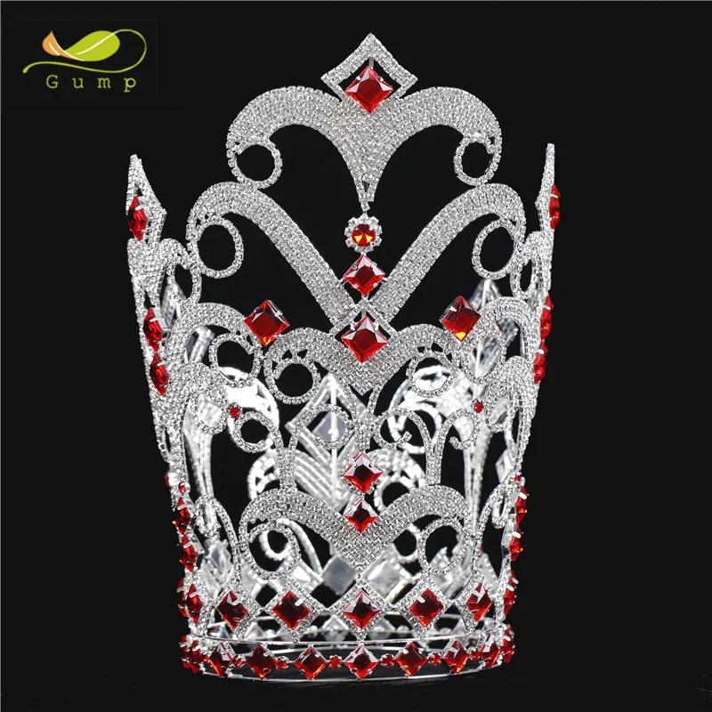 Large Custom Full Round Crystal Crown Beauty Tiara