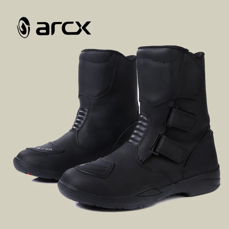 ARCX обувь из натуральной кожи для мотоциклов и внедорожников, Мужская защитная обувь для езды на мотоцикле, удобная обувь для езды на мотоцикле