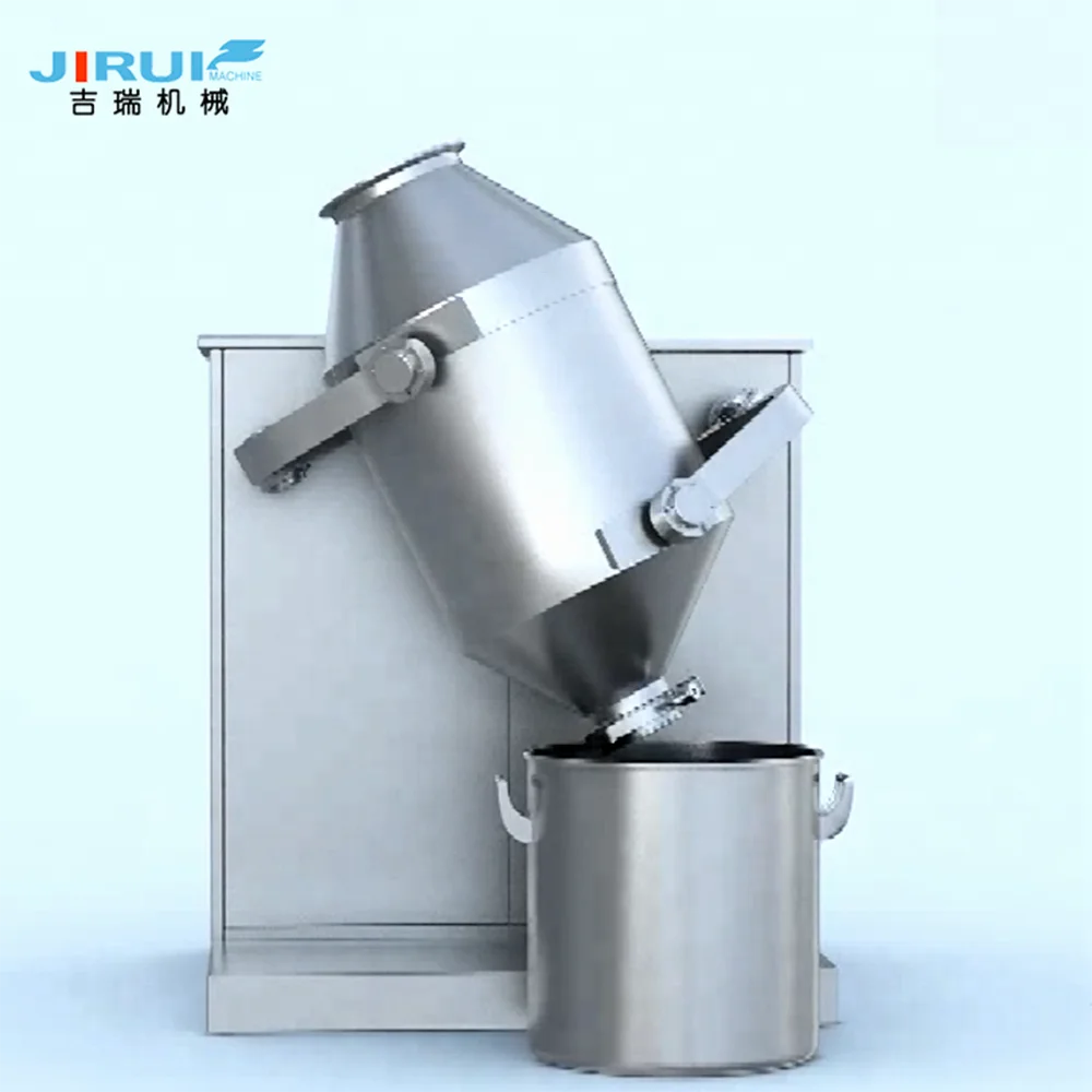 
Automatic PLC control 3d drum powder mixer for coffee flour spices seeds color herb powder mixing machine 