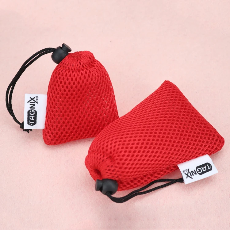 Custom Label Eco Polyester Soap Packaging Net Mesh Pouch Small Drawstring Nylon Mesh Bag for Soap