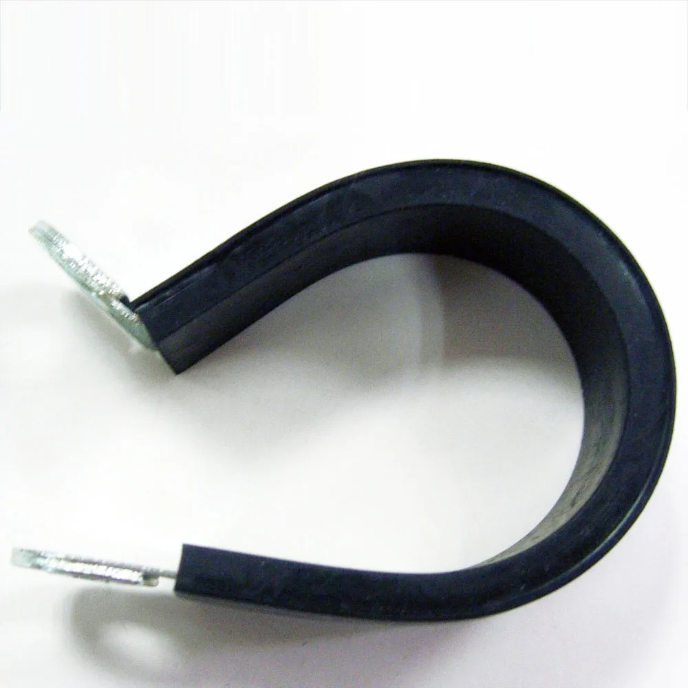 
P type electric power line hose clamp cushioned with EPDM rubber 