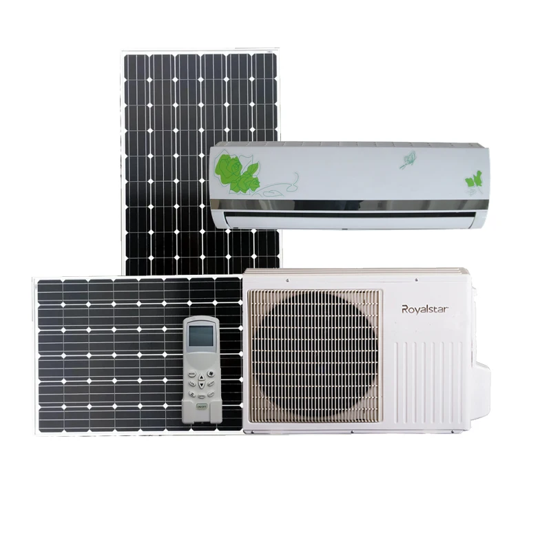 AC DC Dual Power Solar absorption Hybrid Air Conditioner wholesale 9000 18000 24000 Btu with best price