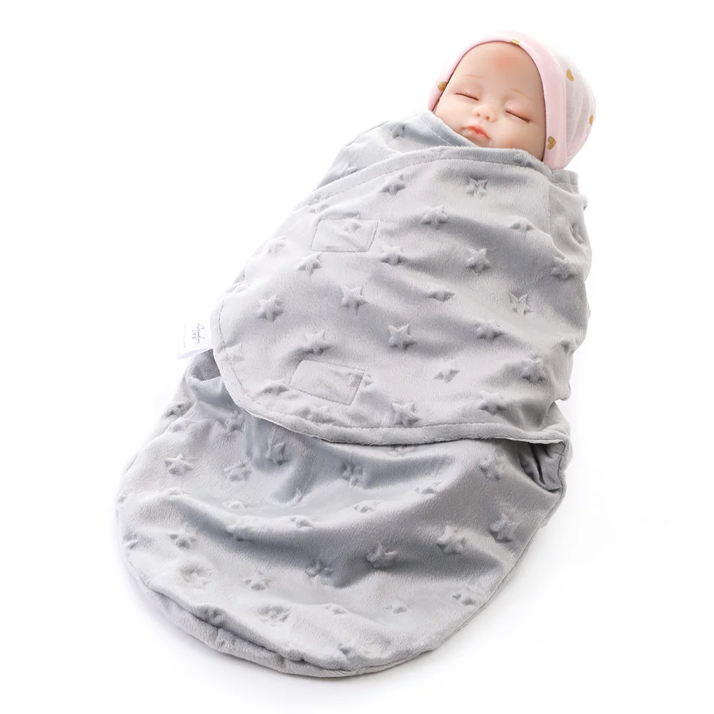 Wholesale Soft Organic Cotton Muslin Baby Swaddle Blanket Quality Winter Floral Plain Knitted Embossed