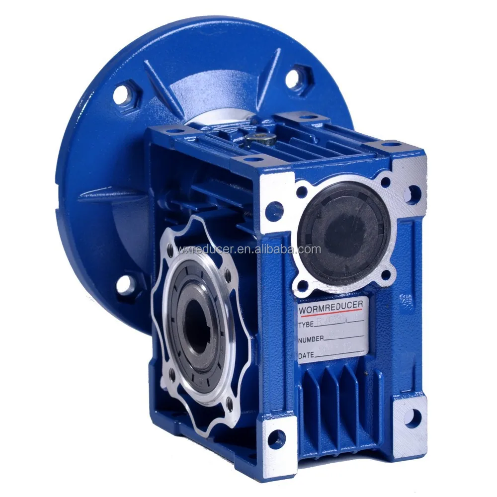 Motovario blue color NMRV 063 worm gearbox with 80B5 input flange