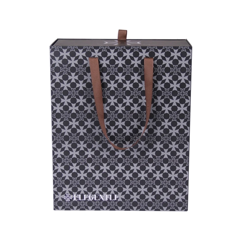 Custom label printing uv coating black cardboard blank shoe box