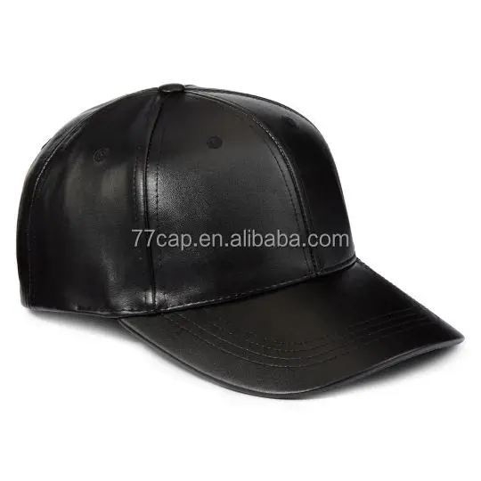 custom leather baseball cap