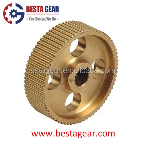
HTD8M 40teeth with taper bush 1108 brass timing belt pulley 