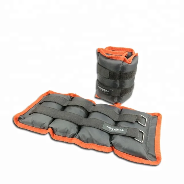Custom Logo Neoprene or Oxford adjustable ankle wrist weights waterproof ankle weights