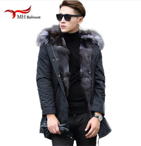 
 Доставка DHL в армейском стиле; Зеленое зимнее пальто холодного цвета для женщин и мужчин, длинные пальто из натурального меха, с большим воротником из меха енота h  