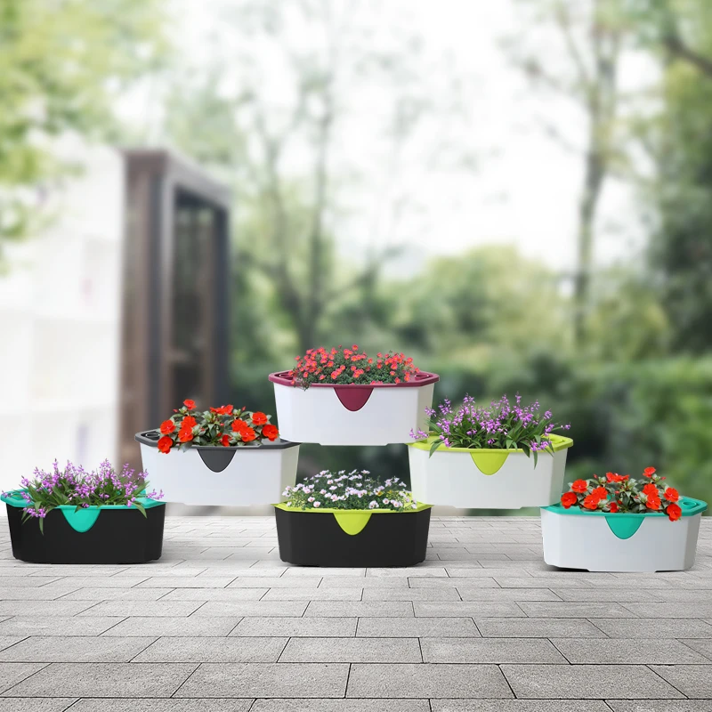 new arrivals 2018 vertical colorful stackable pots