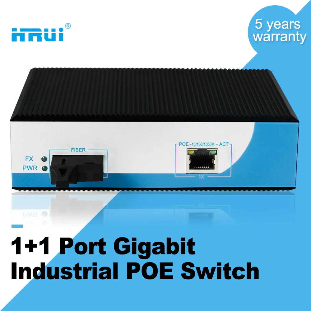 High Performance Gigabit Industrial POE Switch for Single Mode Fiber