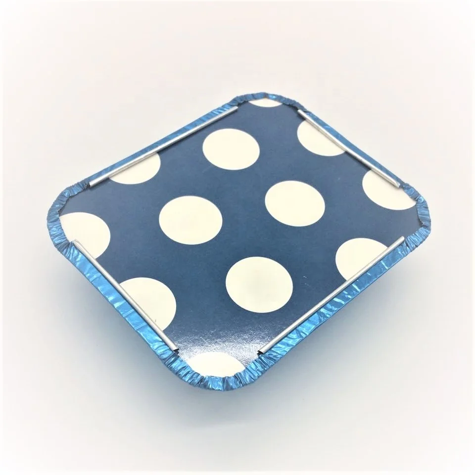 coloured aluminium foil food container