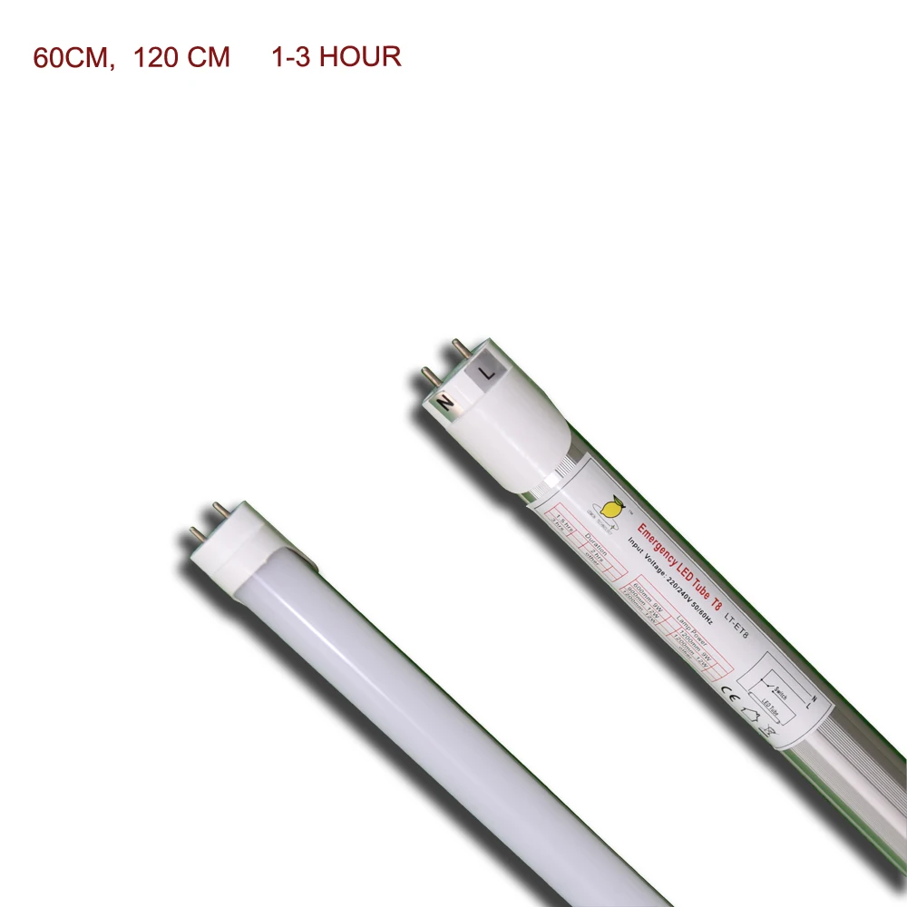 
t8 emergency led tube/ 9-18w battery backup t8 led emergency tube lights/emergency t8 tube with battery duration 1-3 hours 