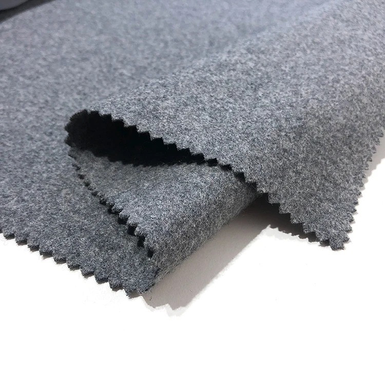 2019 barathea woven  plain merino jersey woolen acrylic blend 60% melton wool fabric