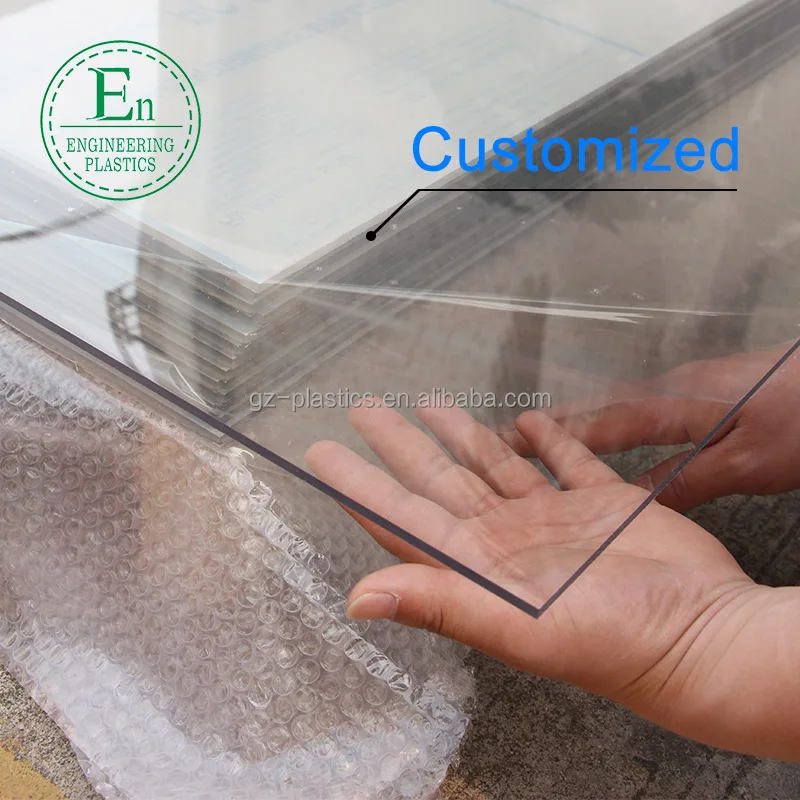 Ecofriendly hard coated polycarbonate sheet panels pc material flat clear rigid sheet