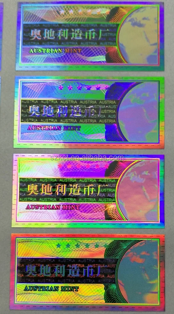 
Customize New Design Labels Secure 3d Hologram Sticker 