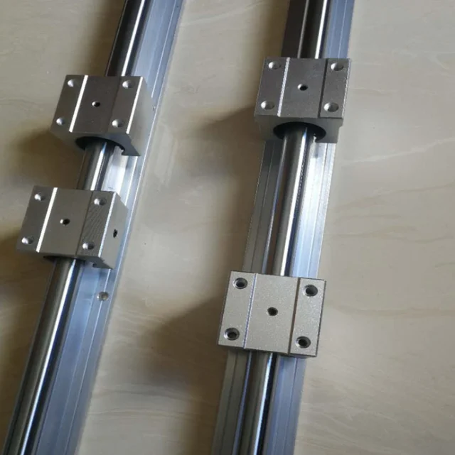 Round Linear Guide Support Rail SBR10 and Linear Bearing SBR10UU