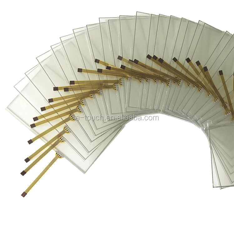 6 inch sensitive transparent glass 4 wire resistive touch screen panel