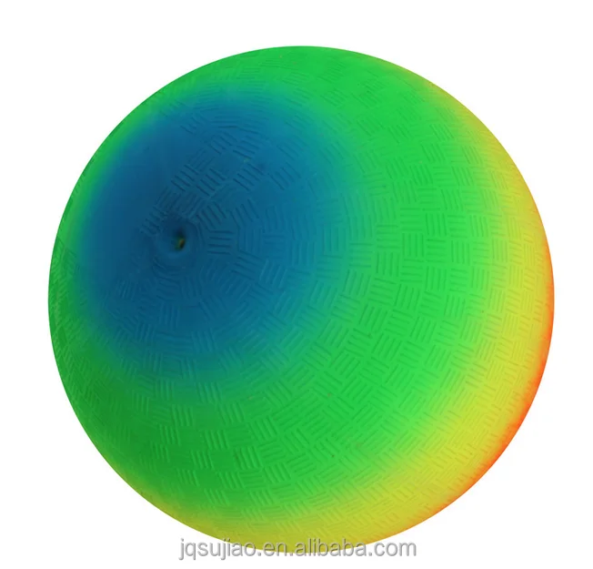 Newly arrival Portable eco-friendly customized printing inflatable PVC Playground ball, Rainbow Ball,Toys Ball