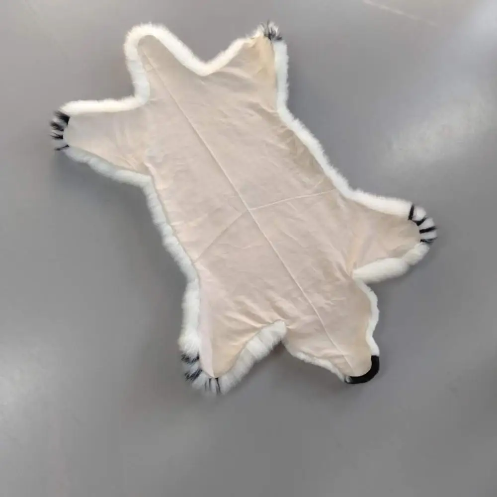 Polar Bear sheepskin Rug White Shag Bear Design leather area rugs