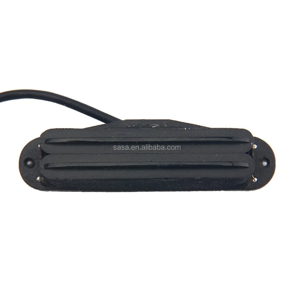 Electric Guitar Hot Rail Twin Pickup Blade Humbucker for Strat Guitar,BLACK,H010B-BK