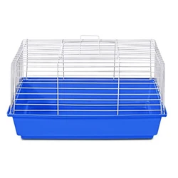GMT06-0821 China Blue Plastic Base Portable Rabbit Cage Cat Cage For Small Pets