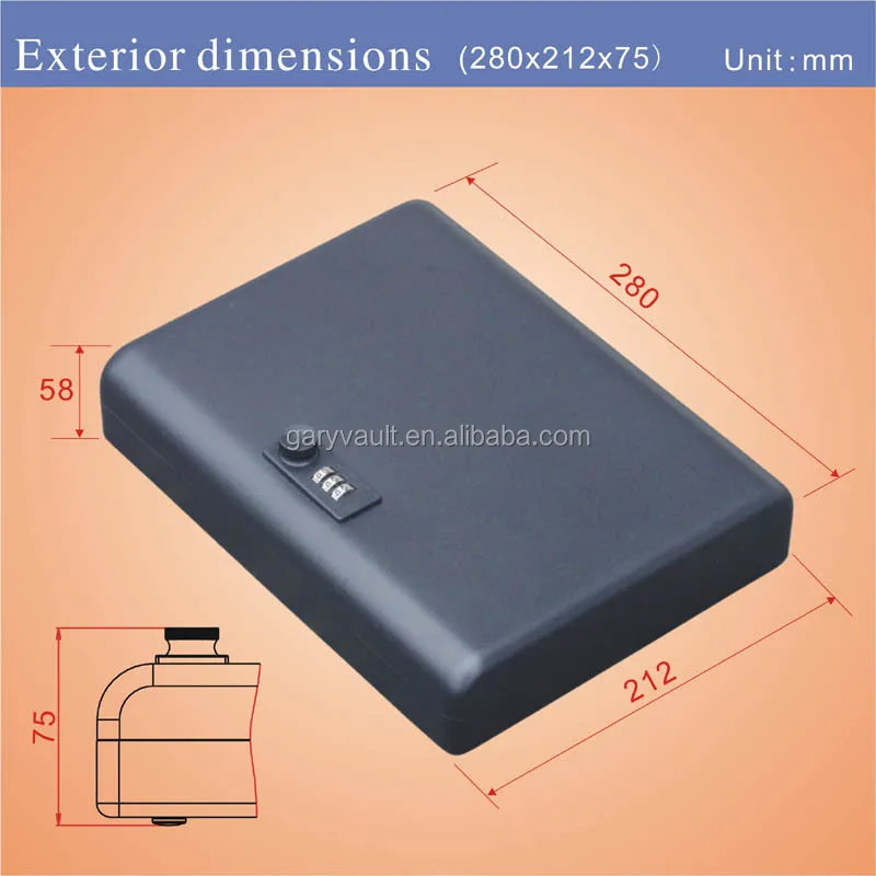  Оптовая продажа-MC500 микро безопасный комбинированный автомобильный мини пистолет портативный Сейф для хранения стальной металлический