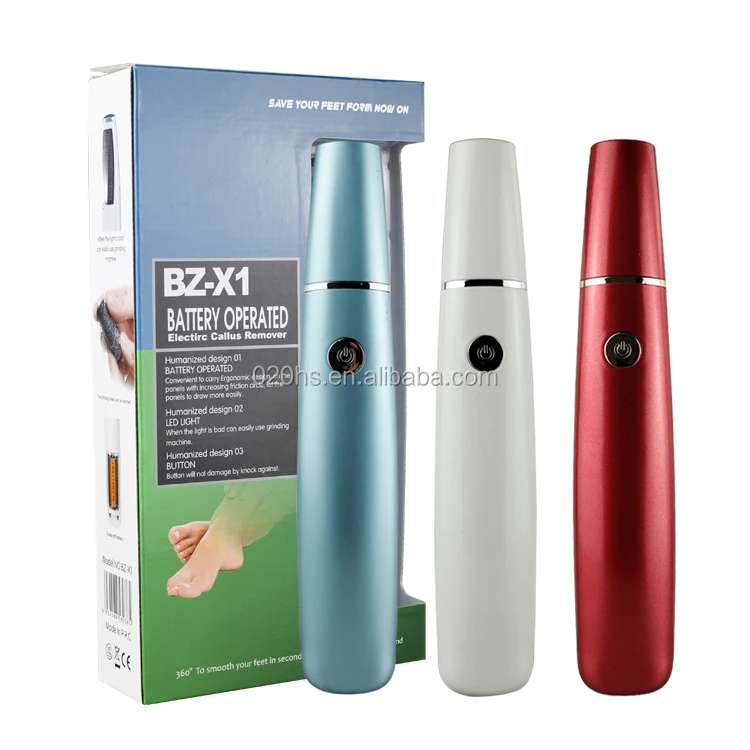 
wholesale pedicure supplies newest design professional foot file USB charge electric foot callus remover with LED light 