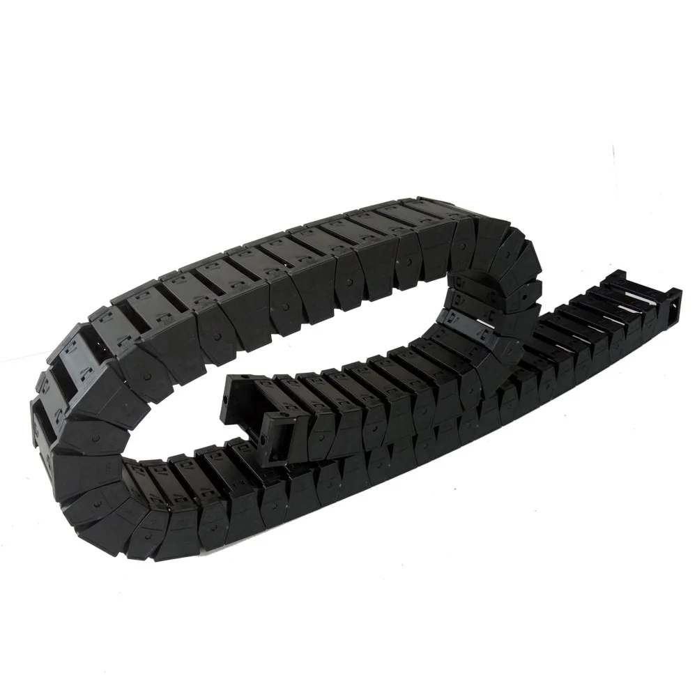 Anti-noise Black Flexible Cable Drag Chain For Chain Scraper Conveyor