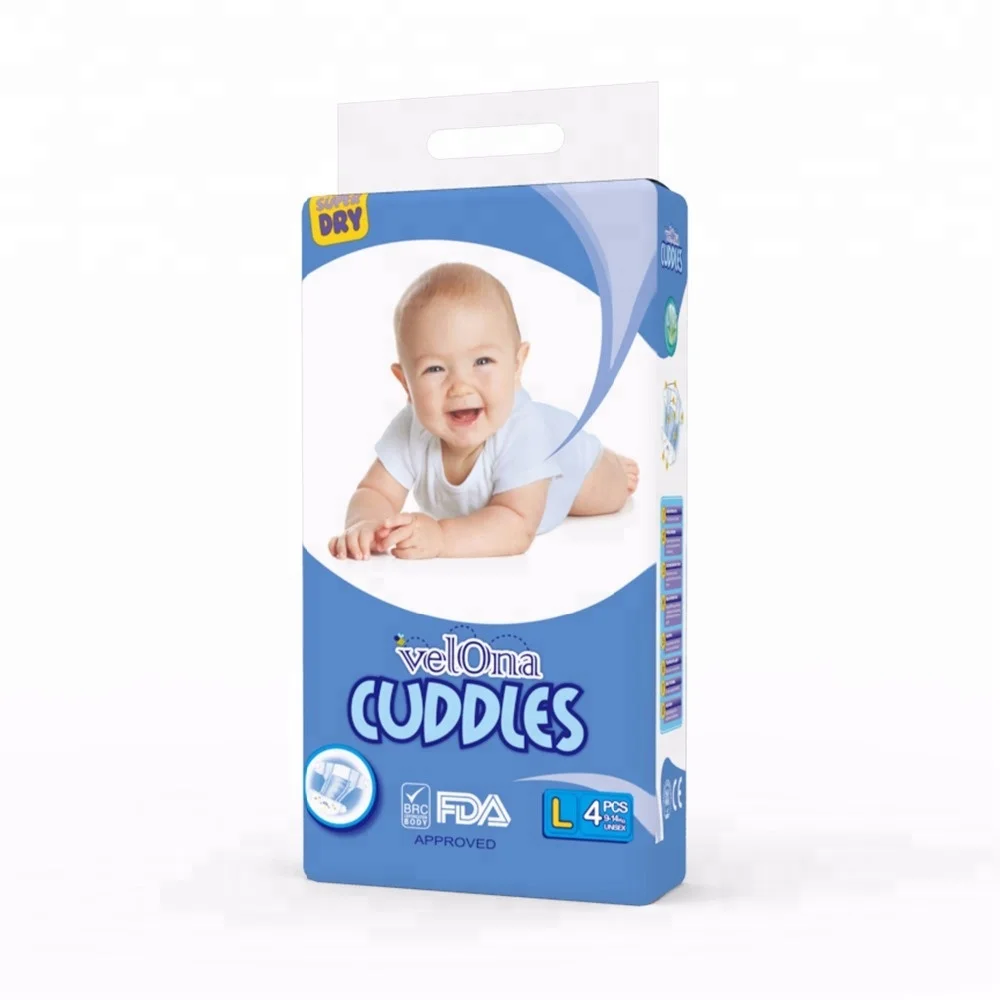  Velona Cuddles маленькая упаковка инновотивный Т-образный детский одноразовый подгузник оптом изготовленный золотым заводом-производителем в