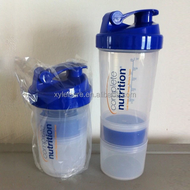 500ml spider shaker bottle with pill box protein spider shaker cup