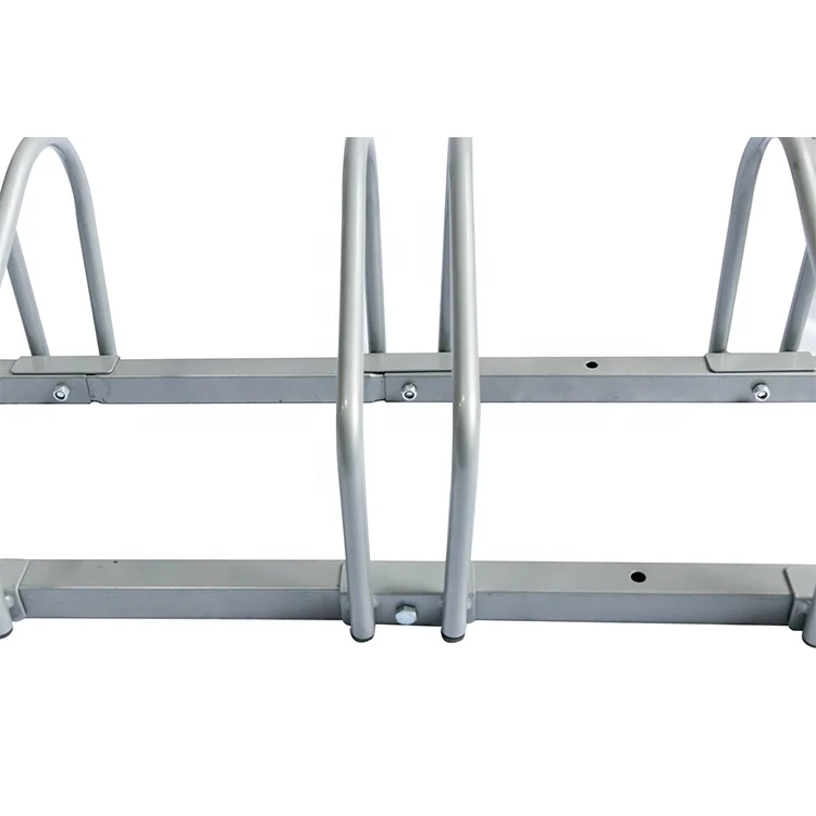 Wholesale Custom Outdoor 6 Slots Steel Bicycle Floor Stand Bike Rack