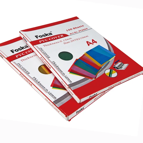 
Hot Sale A4 Transparent PVC Binding Cover 