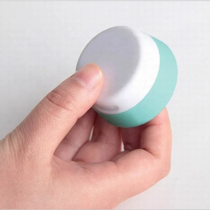 Food grade silica gel 10ml 20ml 30ml OEM empty custom drop resistance eye facial cream container dispenser packaging for sample