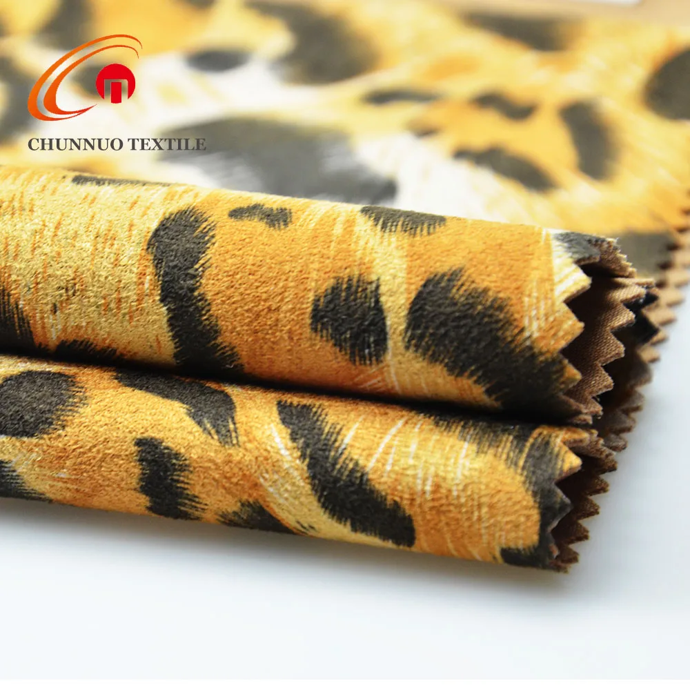 Shaoxing Chunnuo, полиэфирная замшевая ткань с цифровым принтом Тигра для подводного плавания