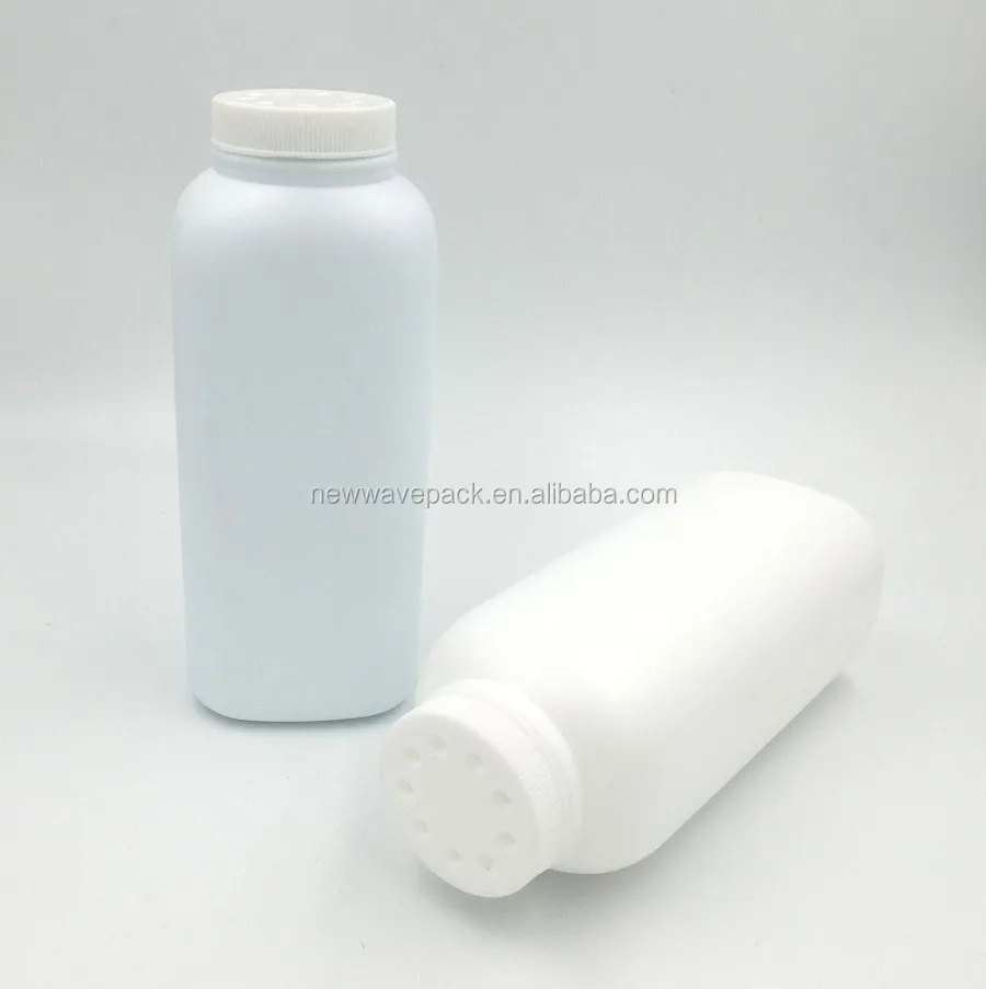 200ml square design talcum powder bottles