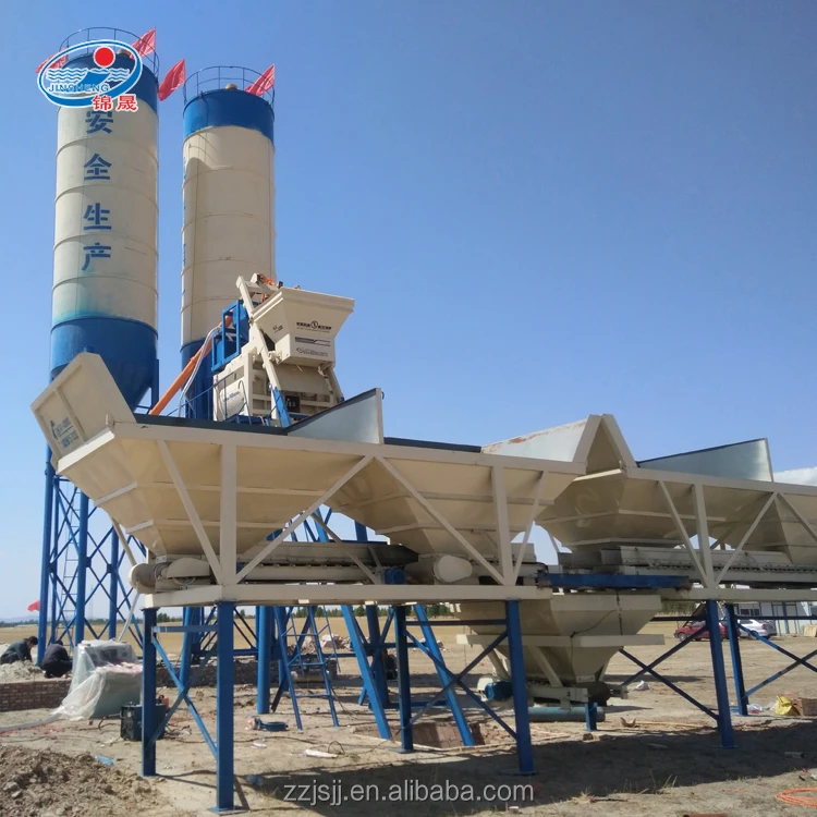 HZS75 Stationary Concrete Batching Station Manufacture ready mix concrete plant for sale