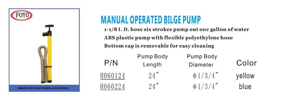 Cheap Manual Hand Operated Bilge Transfer Water Pumps