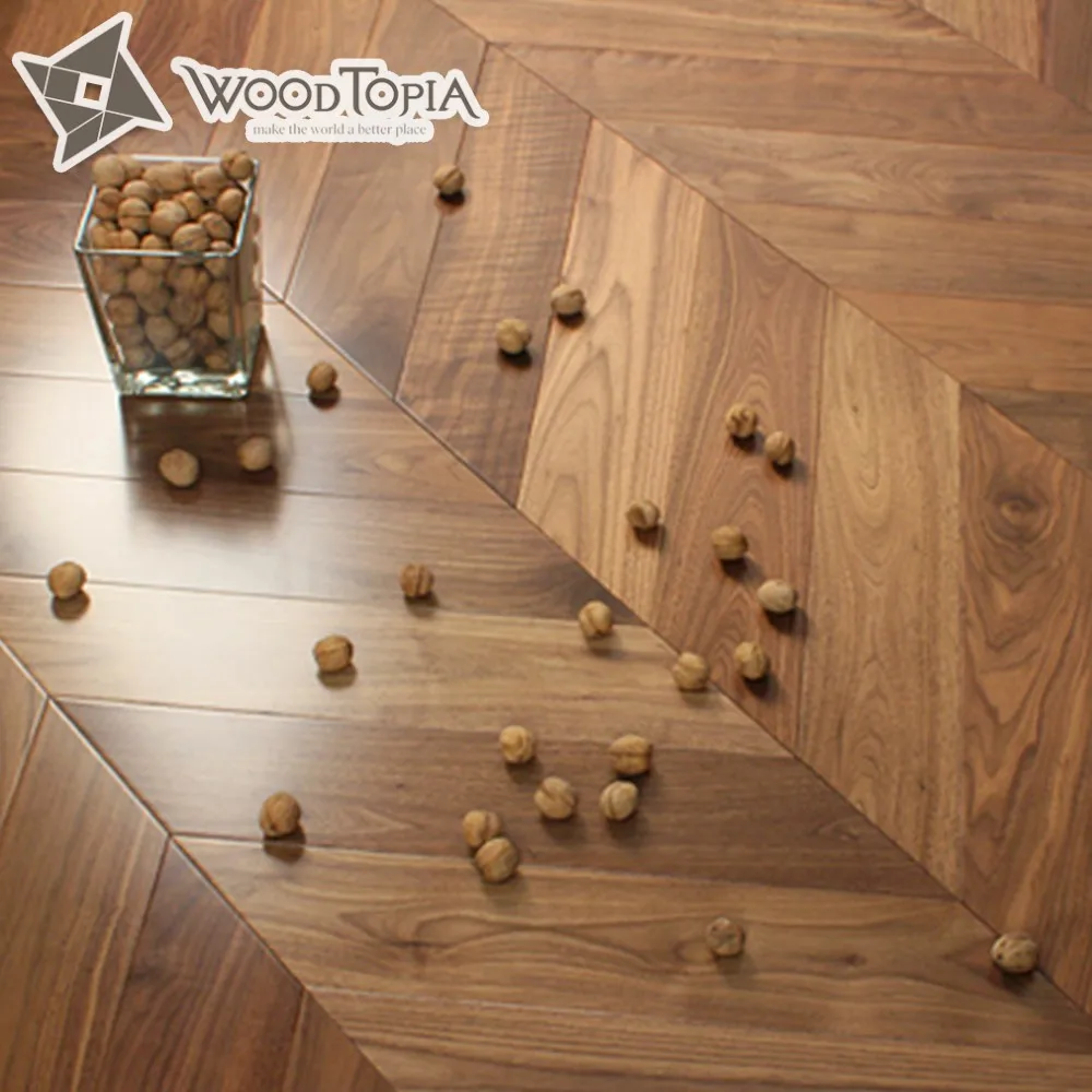 FUDELI CHEVRON Industrial Fishbone Oak Engineered Wood Parquet Flooring Chinese Online Technical Support More Than 5 Years