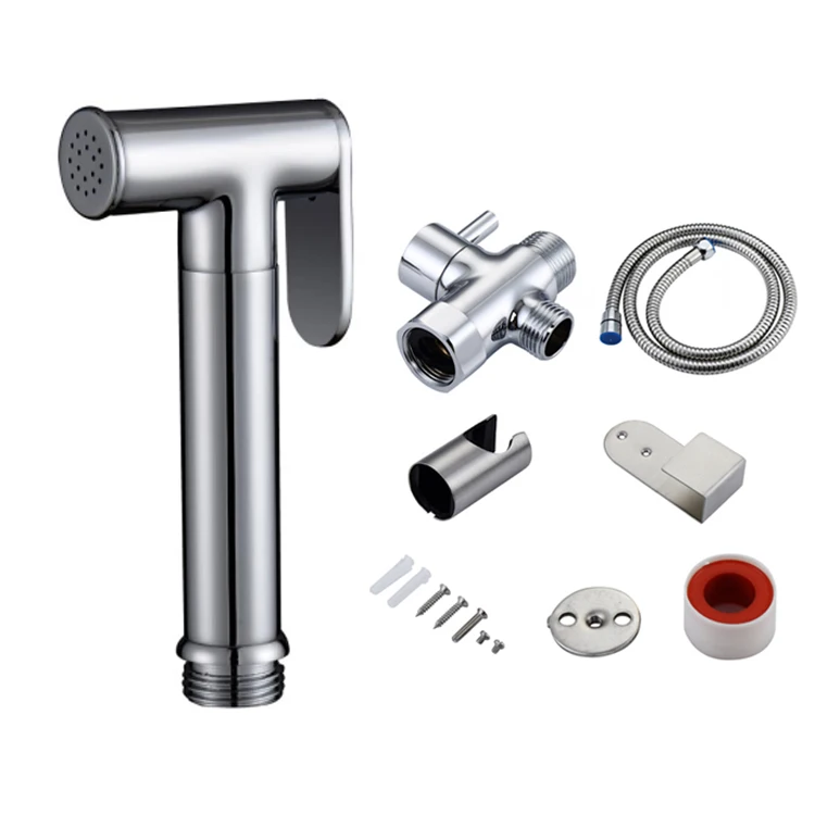 High Quality Brass Hand Held Bidet Sprayer Portable Brass Shattaf Bathroom Bidet Spray