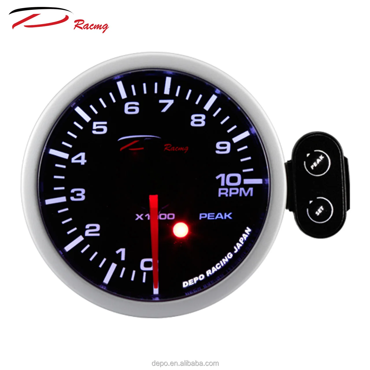 60mm Precise 7-Color Tachometer Stepper Motor Racing Car Auto Gauge Rpm Meter