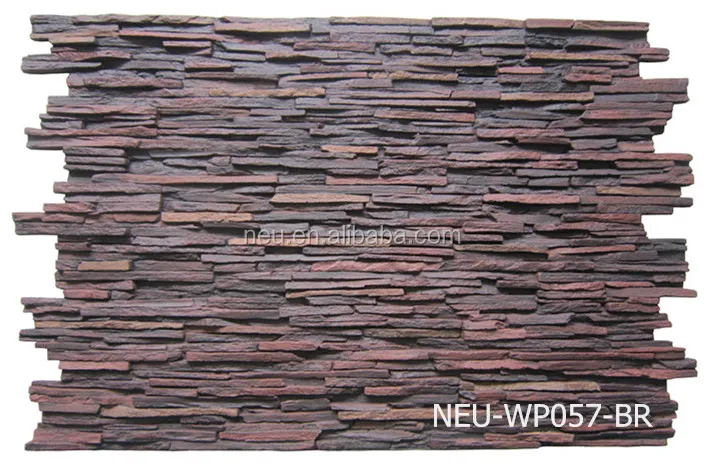 NEU PU Decorative Panel Cultured Fake Stone Veneer for Facade and Interior Wall Covering Faux Stone Panel for Home Design