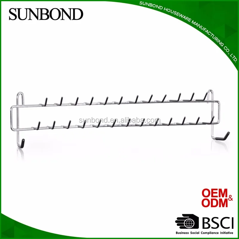 Wall Door mount Tie Necklace Belt Rack Holder Hooks Hanger