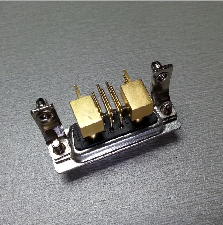 High power combo High-quality D-SUB 24W7 RF male socket elbow stand