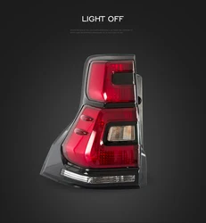 VLAND manufacturer car LED light bars tail light 2010-2016 for Toyota Land Cruiser Prado LED back lamp with sequential indicator