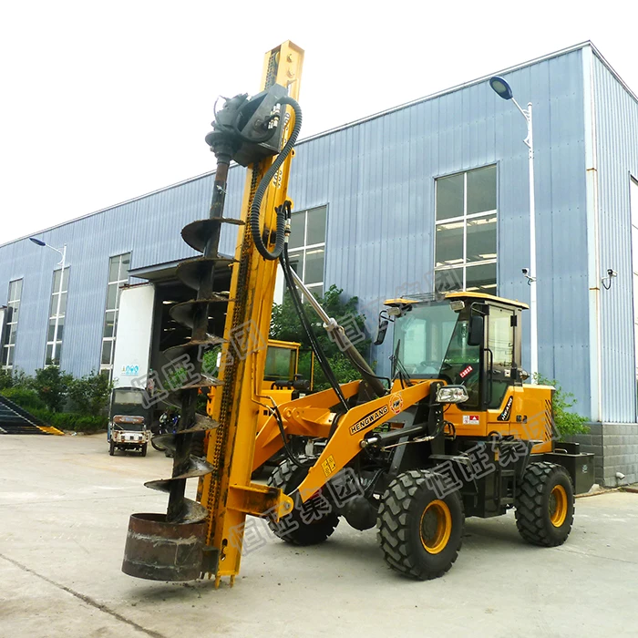 Factory direct sales Truck mounted telegraph pole digger helical pile driver