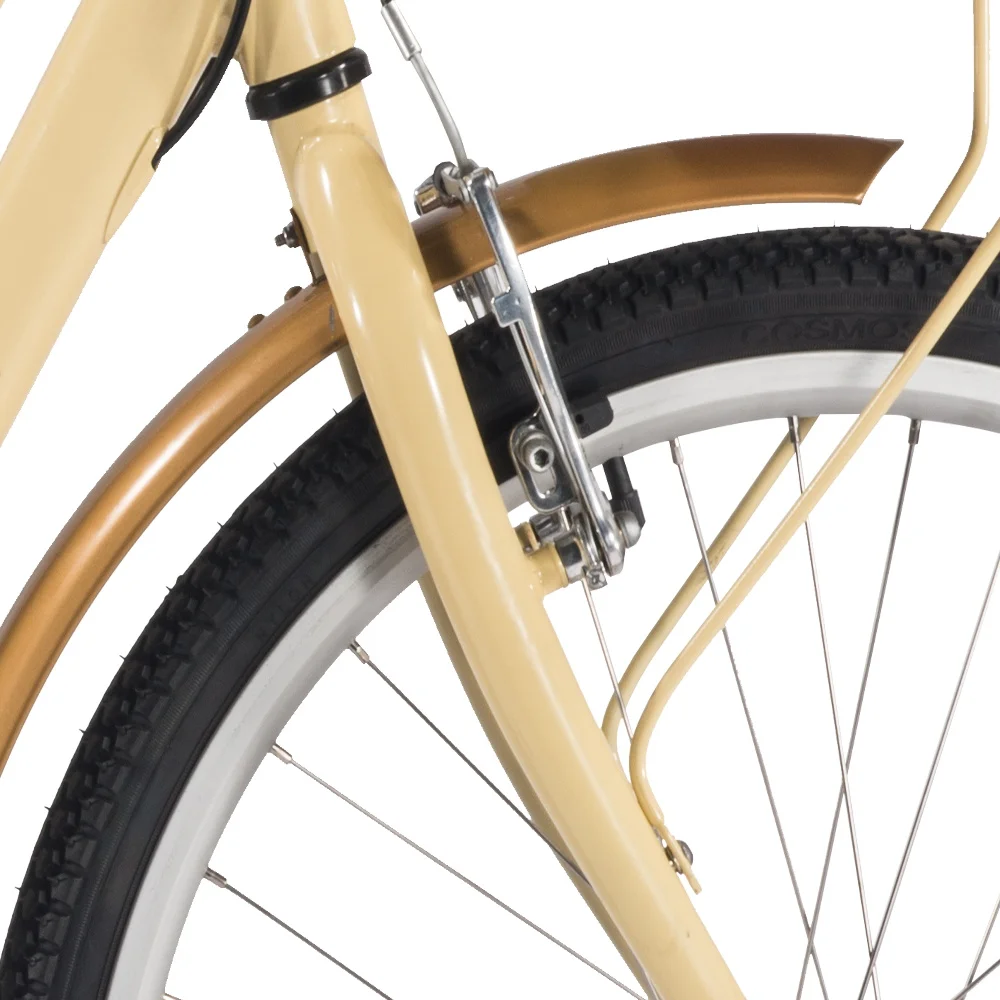 Bike With Basket For Girl Commuter 24' 26' SHINAM Inner 3 Speed Shaft Drive Commuting City Bicycle / Bicycle Parts Factory