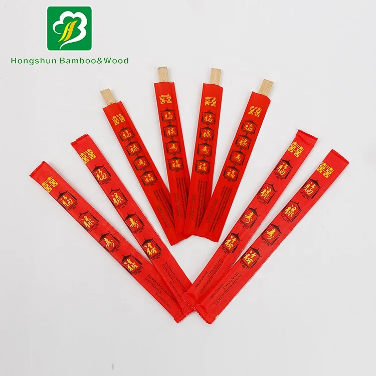 Restaurant custom eco-friendly disposable bulk bamboo chopsticks