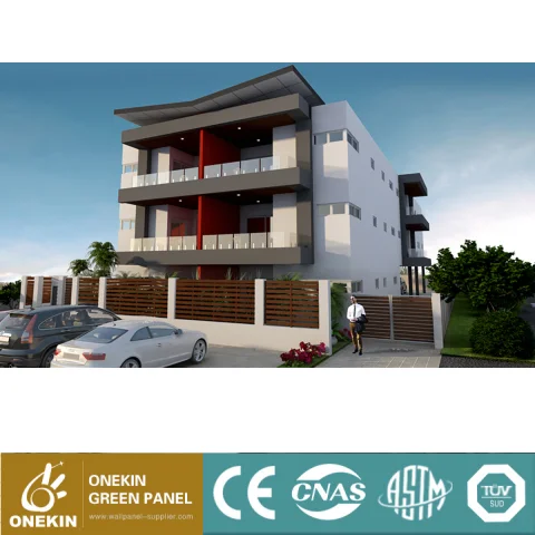 
precast house concrete heat insulated fireproof lightweight fast install panel 